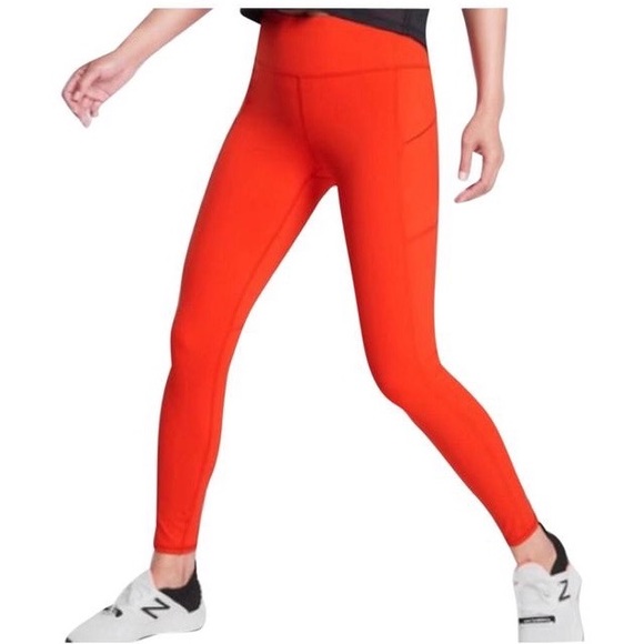 Athleta Pants - ATHLETA Contender Tight Tall Inseam Leggings Red New